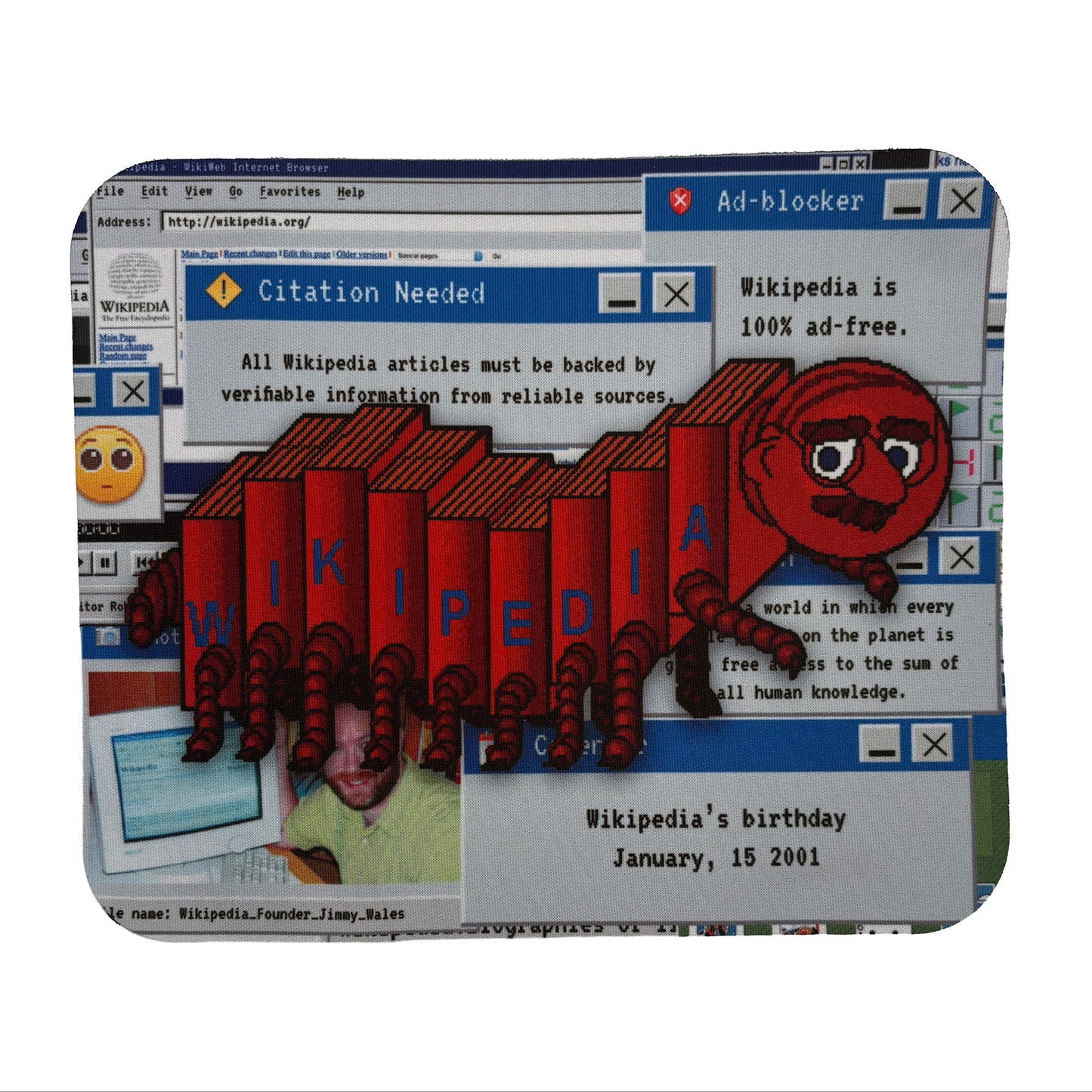 Tapis de souris Wikipede