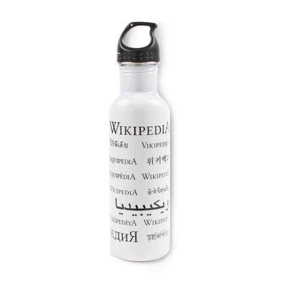 Wikipedia language water bottle